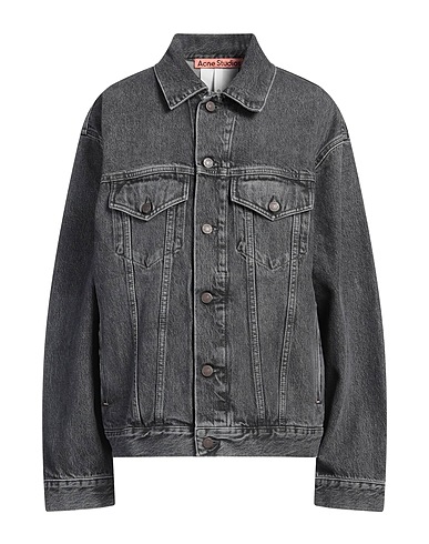 ACNE STUDIOS Blouson en jean Gris anthracite 100% Coton