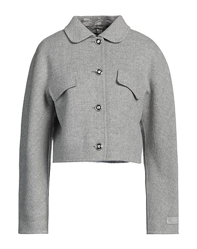 VERSACE Jacke Grau 95% Schurwolle, 5% Elastan