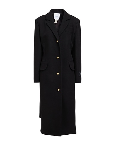 PATOU Coat Black 90% Virgin Wool, 10% Cashmere