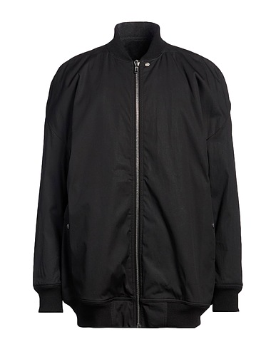 RICK OWENS Jacket Black 97% Cotton, 3% Elastane