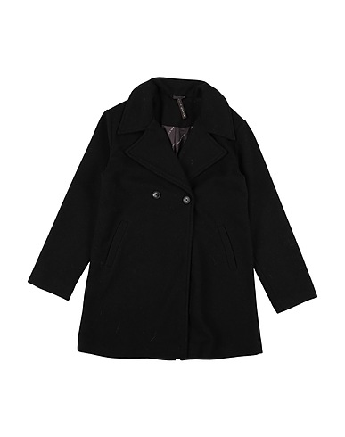 MANILA GRACE Caban e doppio petto Nero 65% Poliestere, 30% Acrilico, 5% Viscosa