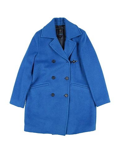 FAY Cappotto JUNIOR Azzurro 50% Lana Vergine, 33% Lana mohair, 17% Poliammide