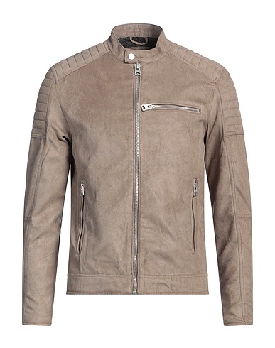ONLY & SONS Biker jacket Khaki 100% Polyester