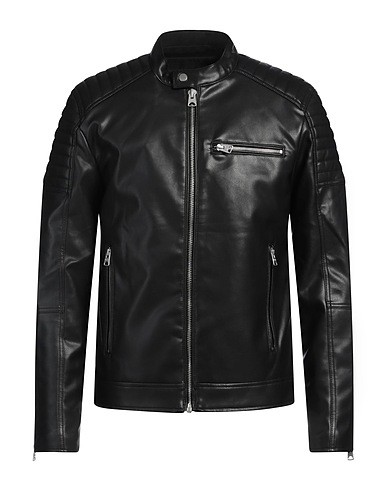 ONLY & SONS Biker jacket Black 100% Polyester