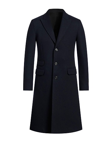 NEIL BARRETT Coat Midnight blue 80% Wool, 20% Polyamide