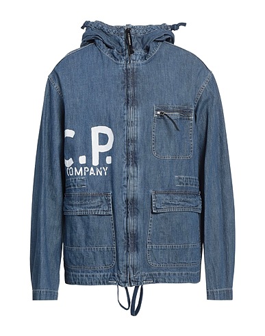 C.P. COMPANY Denim jacket Blue 100% Cotton, Polyurethane resin