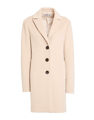 PLEASE Cappotto Beige 75% Poliestere, 20% Viscosa, 5% Elastan