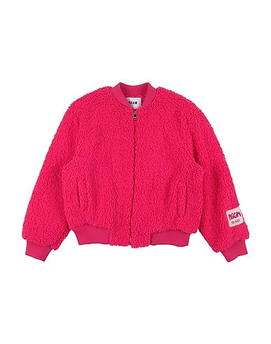 MSGM Teddy Coat KIDS Magenta 100% Polyester