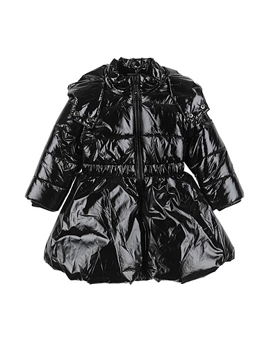 TWINSET Shell jacket Black 100% Polyamide, Polyester, Elastane