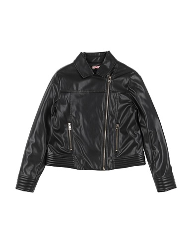 LIU •JO Jacket Black 100% Polyester, Polyurethane resin