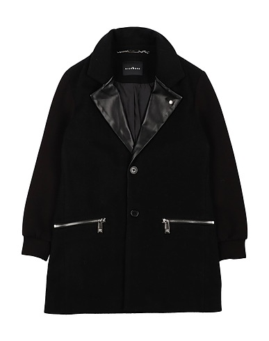 JOHN RICHMOND Cappotto Nero 100% Lana, Viscosa, Nylon, Elastan