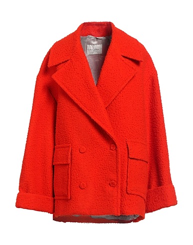 BALLANTYNE Coat Tomato red 100% Virgin Wool