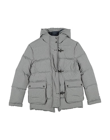 FAY Shell jacket JUNIOR Grey Polyester, Wool, Cashmere, Elastane, PET (Polyethylene terephthalate)