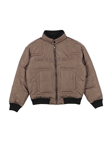 EMPORIO ARMANI Shell  jacket Light brown 100% Polyamide, Polyester, Elastane