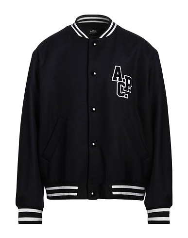 A.P.C. Jacket Midnight blue 60% Wool, 20% Polyester, 15% Polyamide, 5% Other Fibres
