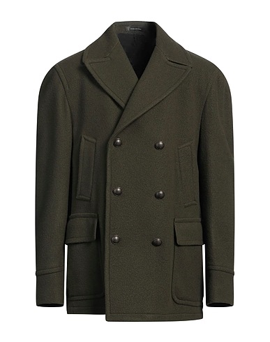 TAGLIATORE Coat Dark green 78% Wool, 22% Polyamide
