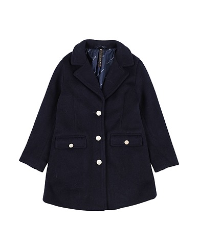 MANILA GRACE Coat Midnight blue 80% Polyester, 20% Viscose