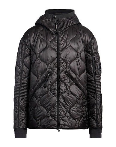 C.P. COMPANY Shell jacket Black 100% Polyamide, Elastane