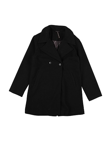 MANILA GRACE Coat Black 65% Polyester, 30% Acrylic, 5% Viscose
