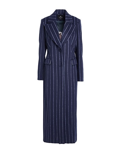 CRISTINAEFFE Coat Navy blue 70% Polyester, 30% Wool