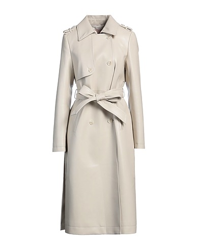 TWINSET Double breasted pea coat Beige 100% Polyester