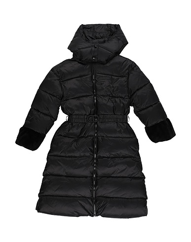 TWINSET Shell jacket Black 100% Polyamide, Polyester, Elastane