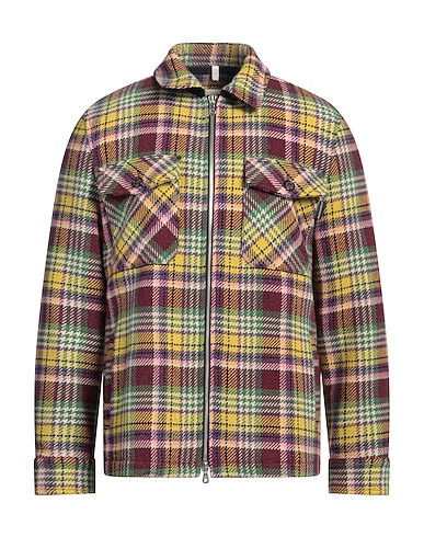 BROOKSFIELD Kariertes Hemd Grün 70% Wolle, 20% Polyester, 5% Andere Fasern, 5% Polyamid, Baumwolle