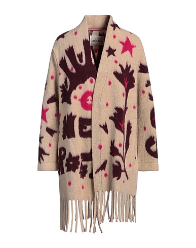 OTTOD'AME Coat Sand 46% Polyester, 36% Virgin Wool, 18% Acrylic