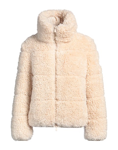 SAVE THE DUCK Teddy Coat Beige 100% Poliestere riciclato