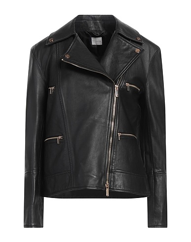 PENNYBLACK Biker jacket Black 100% Ovine leather