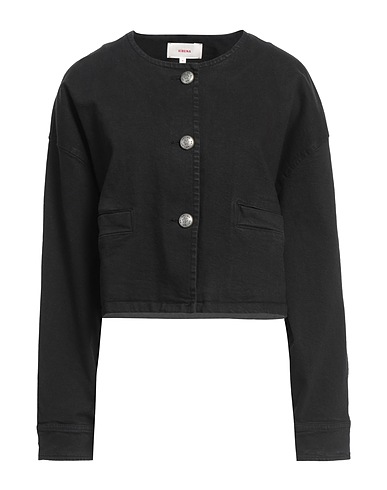 XíRENA Denim jacket Black 99% Cotton, 1% Elastane