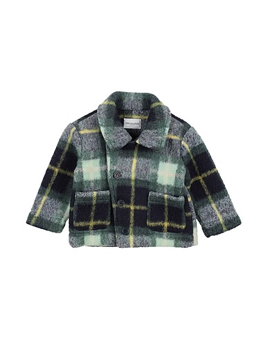 TRUSSARDI JUNIOR Double breasted pea coat VERDE SCURO Polyester
