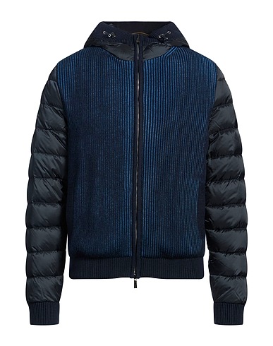 MOORER Shell jacket Navy blue 100% Polyamide