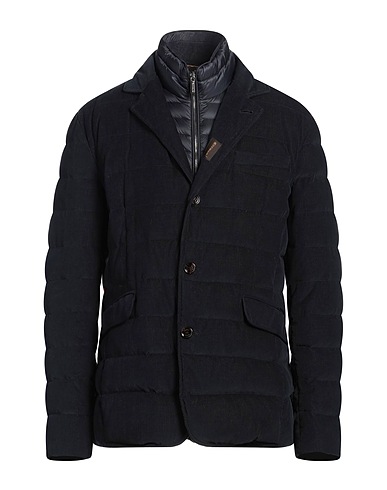 MOORER Piumino Blu notte 100% Cotone