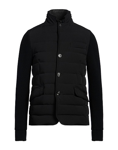 MOORER Steppjacke Schwarz 88% Polyamid, 12% Polyurethan, Leder