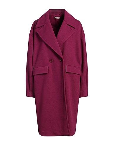 LIU •JO Coat Purple 90% Polyester, 10% Wool