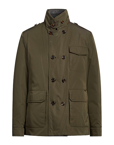 MOORER Jacket Military green 70% Polyester, 30% Cotton