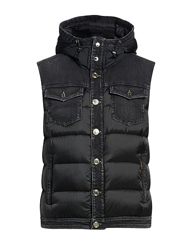 MOORER Vest Black 98% Cotton, 2% Elastane, Polyamide