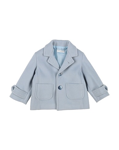 MANUELL & FRANK Cappotto Blu chiaro 92% Poliestere, 8% Viscosa