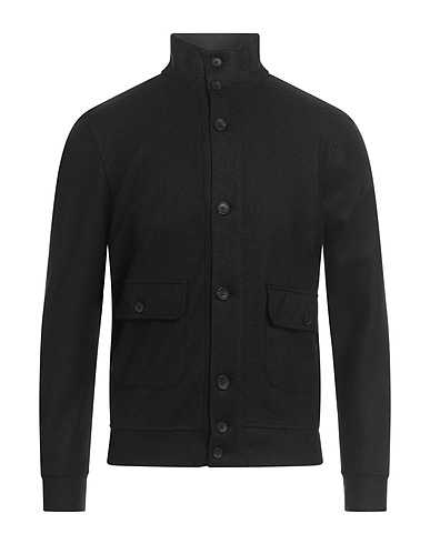 FILIPPO DE LAURENTIIS Jacket Black 100% Merino Wool
