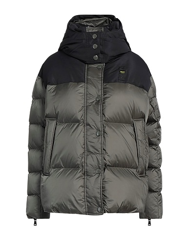 BLAUER. Shell jacket Military green 100% Polyamide, Polyester