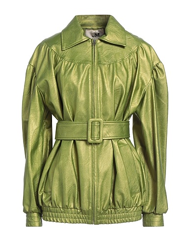 THE M.. Jacket Lime green 50% Polyurethane, 50% Ramie