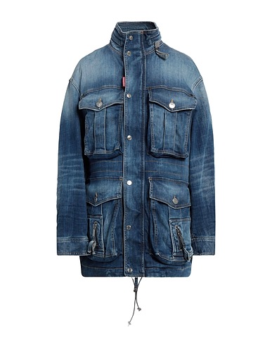 DSQUARED2 Denim jacket Blue 98% Cotton, 2% Elastane, Polyamide