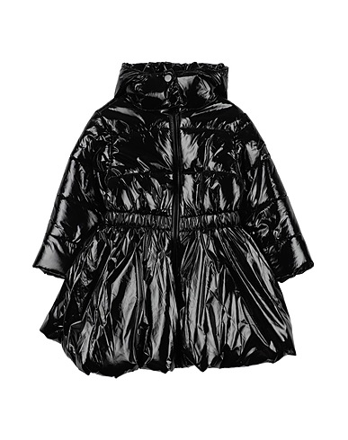 TWINSET Shell jacket Black 100% Polyamide, Polyester, Elastane