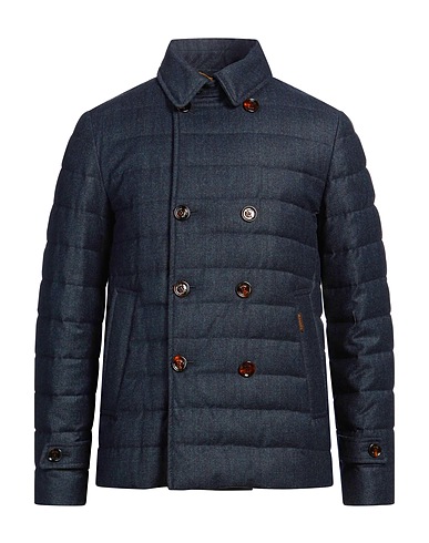 MOORER Shell  jacket Midnight blue 100% Virgin Wool