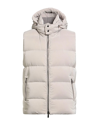 MOORER Gilet Light grey 60% Polyamide, 40% Polyester