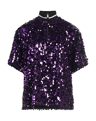PLAN C Top Purple 100% Polyester, Polyamide