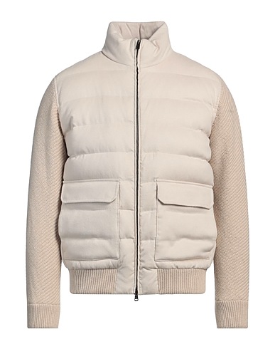 HERNO Shell  jacket Beige 51% Silk, 49% Cashmere, Polyester, Cotton, Wool