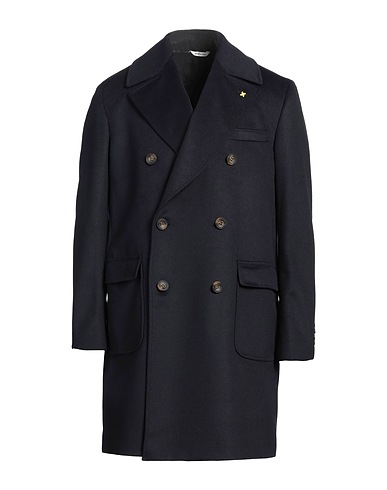 ALESSANDRO GILLES Cappotto Blu notte 60% Lana, 30% Poliestere, 10% Cachemire