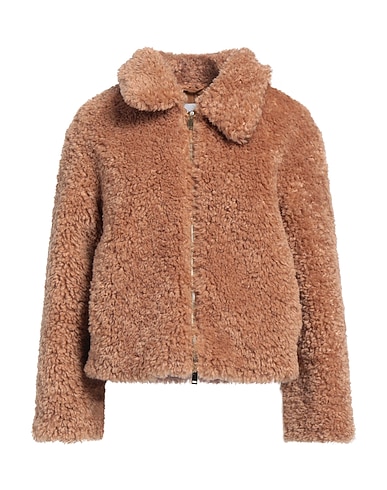 MARELLA Teddy Coat Camel 100% Polyester